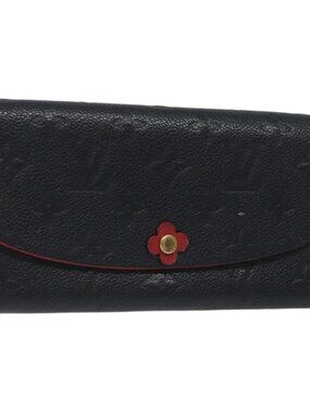 LOUIS VUITTON Empreinte Portefeuille Emily Flower Wallet M68327 LV Auth bs23403